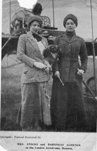mrs stocks and baroness schenck at hendon 0365-0071
